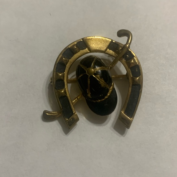 VERY OLD ANTIQUE.. Equestrian Brooch / Pin - Picture 1 of 5